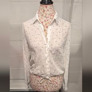 Anthropologie Cloth & stone cropped blouse